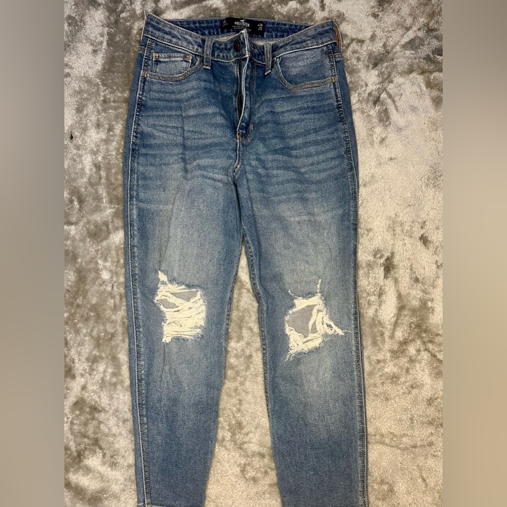 Hollister Co , ultra high mom jeans